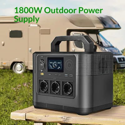 1800W High-Capacity Outdoor Energy Storage LiFePO4 Portable Power Station