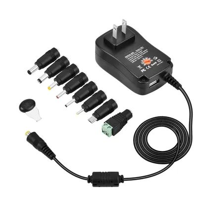 30W Multi-Function Adjustable Power Adapter For Switching Power Supply Monitoring Led Lights