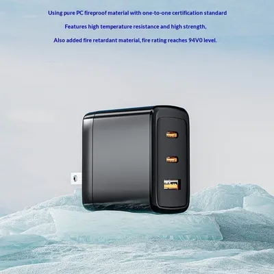Gallium Nitride Three-port Fast-charging Charger