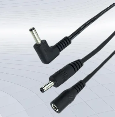 Black Copper Durable Conductive Strong Elbow DC Cable