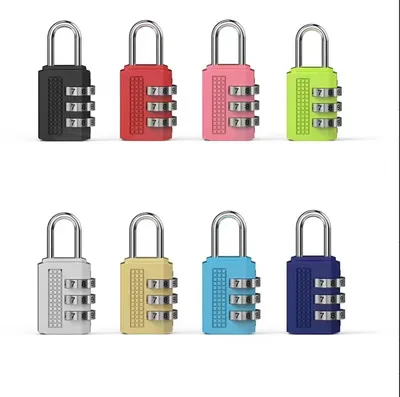 Mini digital combination lock-zinc alloy-red-1 handle