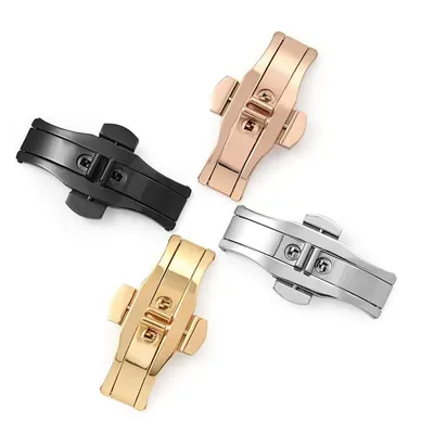 Butterfly Clasp Watch-buttom Stainless Steel Strip