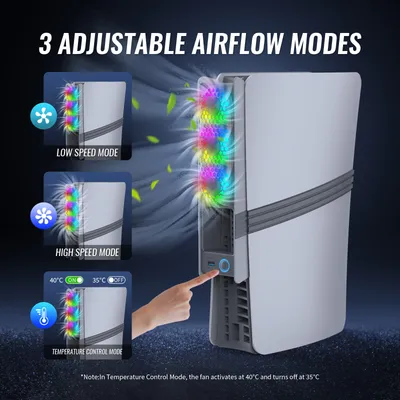 Host Universal Cooling Fan Intelligent Temperature Control Rear