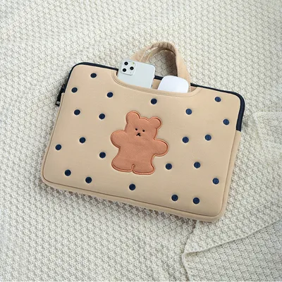 Bear Computer Bag Female Portable Cute Notebook Ins Liner Bag