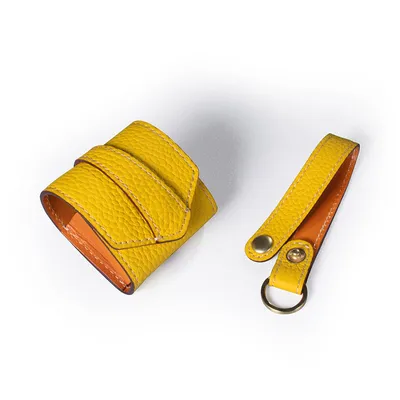 Compatible with Apple, Compatible with Apple , Bluetooth Second Generation Leather Anti-lost Rope Earphone Bag