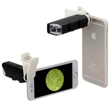 Compatible With  To 100X Zoom LED Microscope Magnifier Micro Mobile Phone Lens Camera With Universal Clip For