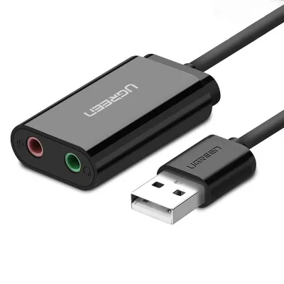 3.5mm Audio Sound Card Headphone Converter