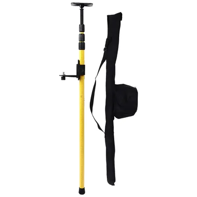 2.8 Meter Laser Leveling Telescoping Pole Adjustable Mounting Pole For Rotary And Line Lasers