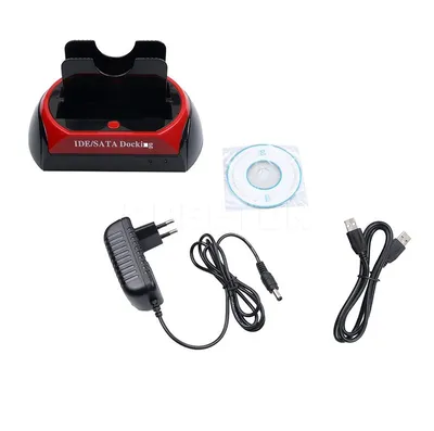 2.0 2.5 / 3.5 inch dual sata external hard drive ide hard disk box, card reader casing drive for pc
