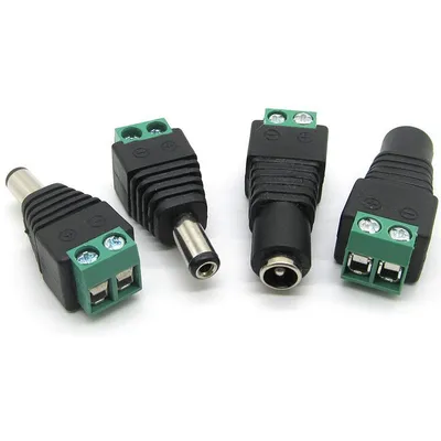 12v Male And Female Connector Monitoring Power Connector