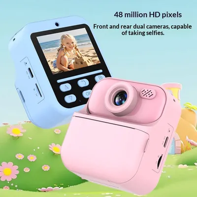 Childrens Print-on-Demand Camera With HD Cartoon Design And Dual Cameras