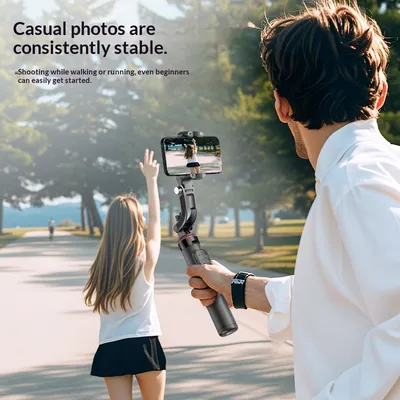 C22 Smartphone Single-Axis Stabilizer With Intelligent AI Face Tracking And Handheld Design