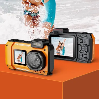 Waterproof Camera D50 Dual-Screen Outdoor Sports HD Diving Camera