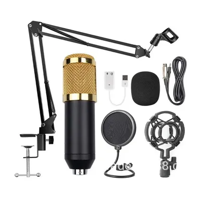 Bm-800 Network K Song Anchor Microphone Set Usb Sound Card 35 Bracket Blowout Prevention Net Condenser Microphone Set