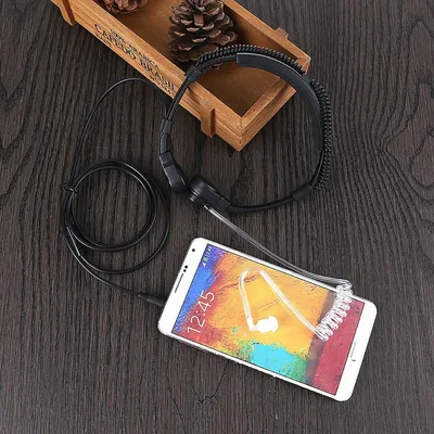 Cell Phone Throat Microphone Headset Throat Shock Headset Headset Cable