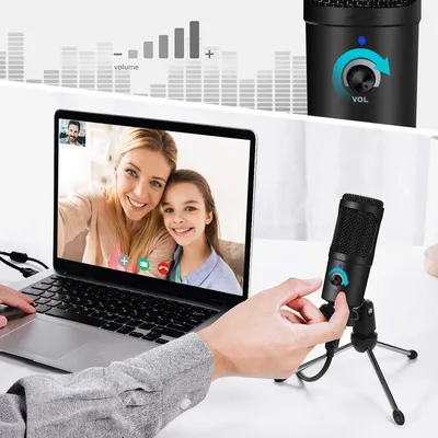 Wired Recording Live Stream Microphone Mobile Phone For Desktop Computer
