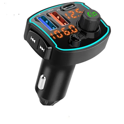 Fast Charging Dual Screen Fm Car Mp3 Bluetooth Player