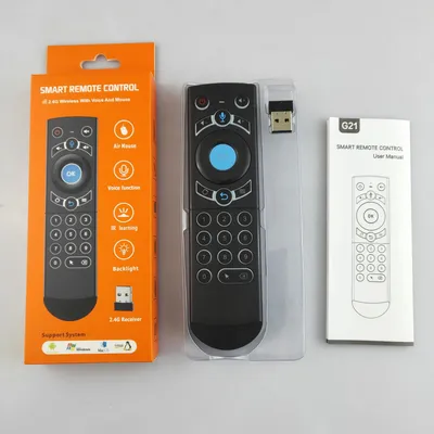 Cross-border Google Intelligent Voice TV Set-top Box Universal Remote Control Wireless Mouse And Keyboard