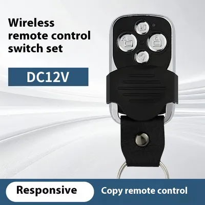 Metal Copy Leather Ring Remote Control Garage Door Wireless Remote Control