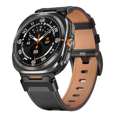Applicable Watch 7Ultra Crazy Horse Pattern Leather Strap