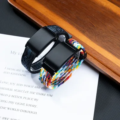 Bracelet Watch Strap Nylon Loop Knitted Belt