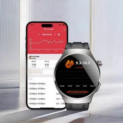 Non-Invasive Blood Glucose Hot Watch ECG Blood Pressure Heart Rate Smart Bracelet