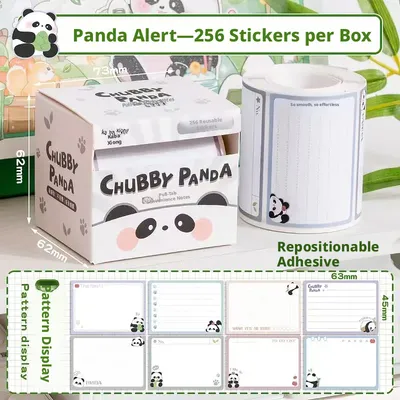 Pull Post-it Notes-Panda Infested-1 box