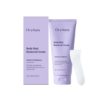 OceAura Body Hair Removal Cream, Gentle Body Hair Removal Hand Hair Leg Hair Cleansing Hair Removal Cream For Men And Women