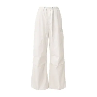  Pants for Women White High Waist Straight Loose Slim Fit Drawstring Casual Pants