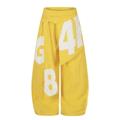  Letter Print Cargo Pants , Summer Lightweight Quick-Dry Casual Pants