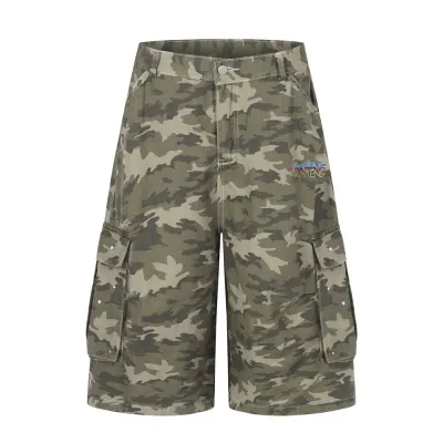 Camouflage workwear shorts