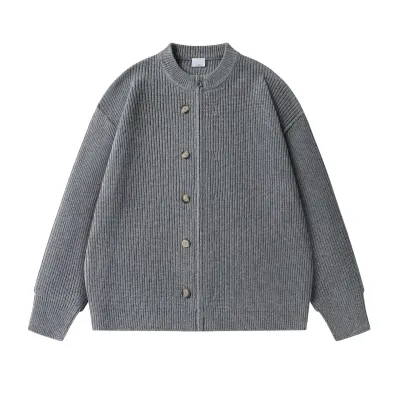  Loose Fit   Casual  Knitted Coat