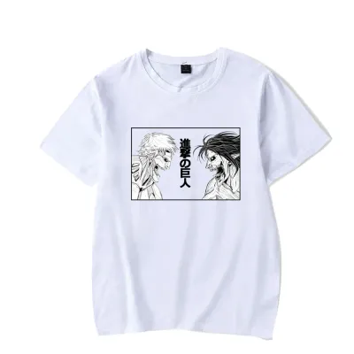 Attack on Titan Eren Yeager Printed T-Shirt Short Sleeve
