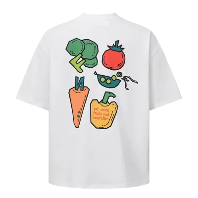  Short Sleeve T-Shirt for Men and Women Loose Fit Unisex Streetwear Top