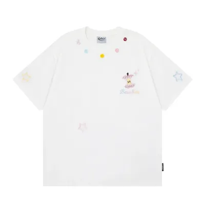 Cartoon Embroidered Short Sleeve