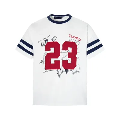 23 digit cloth embroidery short sleeved shirt