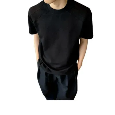 Round Neck Short Sleeve Men's T-Shirt Top