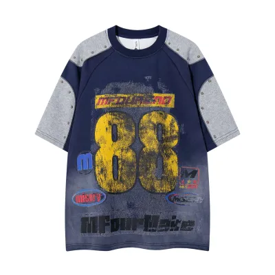88 Number Rivet Short Sleeve