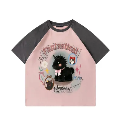 Unicorn printed short sleeved shirt