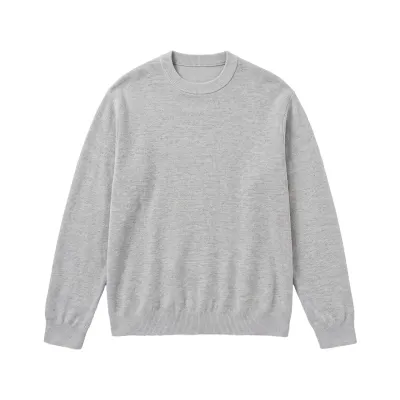 Casual Basic Round Neck Knitwear Men's Loose Fit Sweater