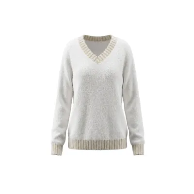V-neck basic sweater