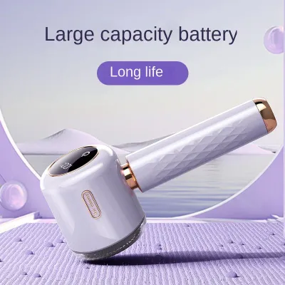 Fuzz Trimmer with Digital Display for Home Use, Rechargeable Sweater Defuzzer and Hair Remover 2-in-1