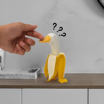 Creative Art Banana Duck Cute And Funny Creative Banana Duck Decoration Home Decoration Desktop Decoration Birthday Gift