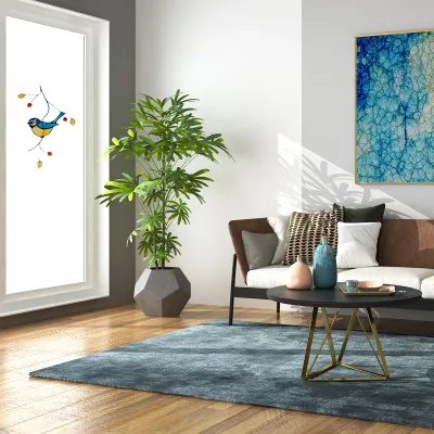 Bird Wallpaper Interior Home Decor Sticker Cartoon Pattern