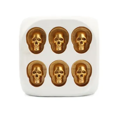 Large Skeleton Dice Resin Skeleton Ornament