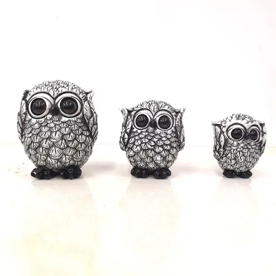 Owl ornaments minimalist soft decoration resin ornaments