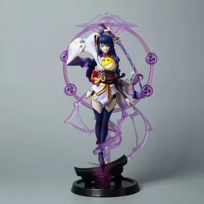 Dee Manshe Genshin Impact Premium Edition Thunder General Thunder Silence Handmade Animation Peripheral Model Ornaments