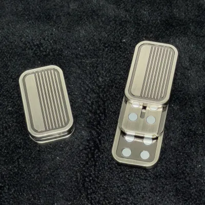 Fidget Toy Metal Clicker Coin Push Plate EDC Stress Relief Tool Blind Box Set