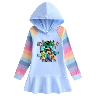 Cartoon Rainbow Girls' Dress