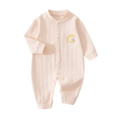 Baby Cotton Long Sleeve Unisex Infant Bodysuit Sleepwear Crawling Suit Base Layer